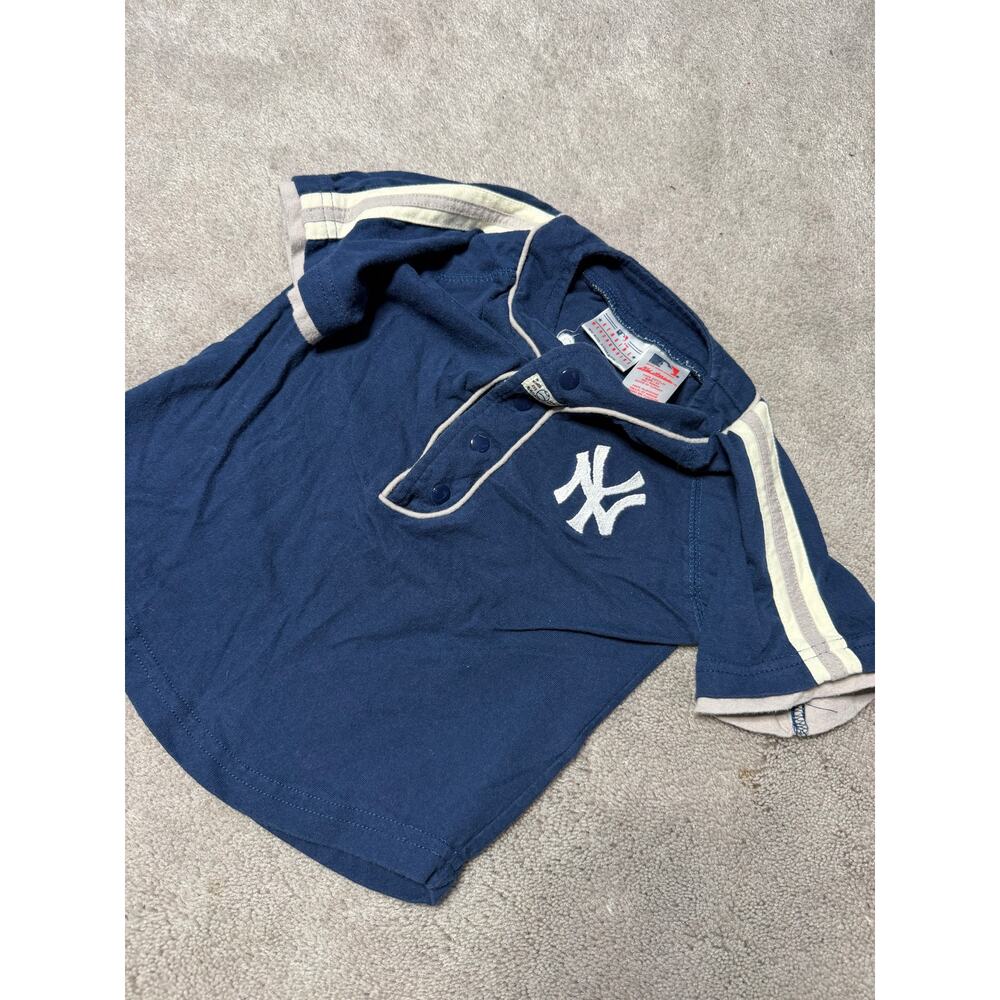 Vintage MLB Yankees 4T Two Piece Matching Set Navy Tan - Picture 9 of 10